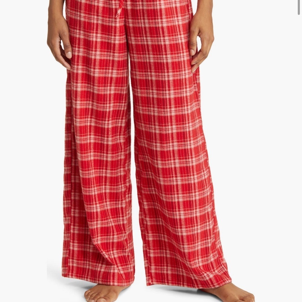 BP Red White Plaid Pajama Lounge Pants